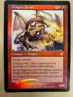 MTG 1x FOIL Dragon Tyrant # 88 Scourge Legacy Magic the Gathering Card x1 LP - Image 1