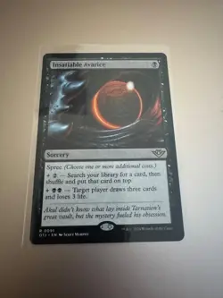 Insatiable Avarice OTJ 091 Rare Outlaws of Thunder Junction NM MTG - Image 3