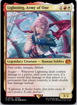 Lightning, Army of One 233 FINAL FANTASY NM MTG - Image 1