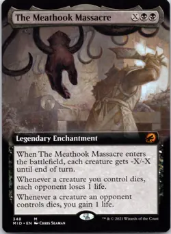 The Meathook Massacre (Extended Art) 348 Innistrad: Midnight Hunt Near Mint MTG - Image 1