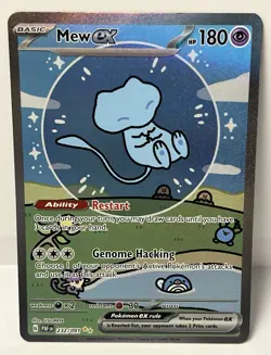 Pokemon TCG: Mew ex 232/091 Paldean Fates SIR Bubble Mew READ DESCRIPTION - Image 1