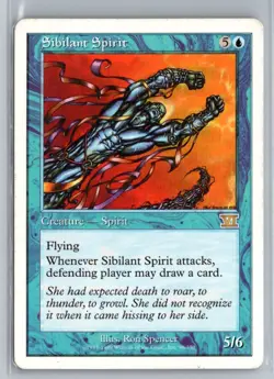 Sibilant Spirit Sixth Edition Rare - MTG Magic the Gathering Card - Image 1