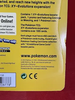 Pokemon TCG XY Evolutions Booster Blister Pack Weezing Promo & Coin - NEW😱🔥 - Image 3