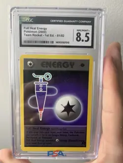 2000 Pokemon - 1st Edition Full Heal Energy - Team Rocket 81/82 - CGC 8.5 NM-MT+ - Image 1