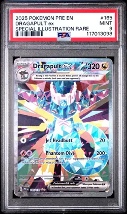 2025 PRISMATIC EVOLUTIONS SPECIAL ILLUSTRATION RARE DRAGAPULT EX #165 1PSA 9 - Image 1