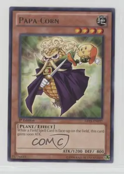 R - Papa-Corn 1st Ed. YuGiOh Abyss ising #ABYR-EN097 - Image 1