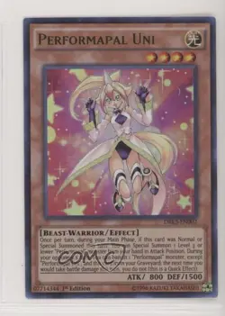 Performapal Uni 1st Ed. YuGiOh Dragons of Legend Unleashed #DRL3-EN002 - Image 1