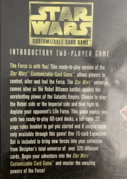 Parker Brothers Star Wars Customizable Card Game Premiere 1995 Factory Sealed 73000403607 - Image 2