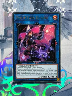 GEIM-EN015 Evil Twin Ki-sikil 1st Edition Ultra Rare Near Mint YuGiOh TCG - Image 1