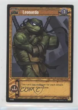 2004 Teenage Mutant Ninja Turtles Trading Card Game 1st Edition Leonardo #64 - Image 1
