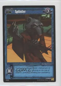 2004 Teenage Mutant Ninja Turtles Trading Card Game 1st Edition Splinter #5 - Image 1