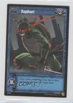 2004 Teenage Mutant Ninja Turtles Trading Card Game 1st Edition Raphael #3 - Image 1