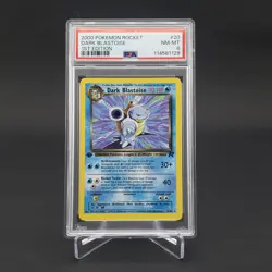 FRESH PSA 8 1st Edition Dark Blastoise Team Rocket 20/82 Pokemon Card WOTC 1999 - Image 1
