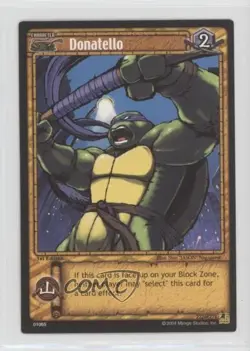 2004 Teenage Mutant Ninja Turtles Trading Card Game 1st Edition Donatello #65 - Image 1
