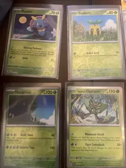 Heracross Pokemon TCG Card Lot Includes 4 Reverse Holos/Holos Near Mint - Image 1