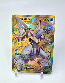 Custom Gold Holo Palkia Pokemon Card Palkia EX READ DESCRIPTION BELOW - Image 1