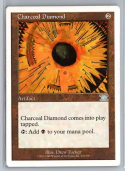 Charcoal Diamond Sixth Edition Uncommon - MTG Magic the Gathering Card - Image 1