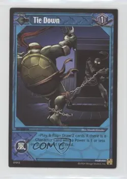 2004 Teenage Mutant Ninja Turtles Trading Card Game 1st Edition Tie Down #13 - Image 1