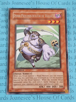 ABPF-EN038 Djinn Prognosticator of Rituals Rare Yu-Gi-Oh Card 1st Edition New - Image 1