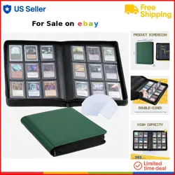 9-Pocket Card Binder PU Water-Resistant Hold 252 Trading Cards Collectors - Image 1