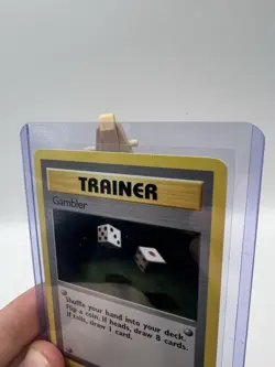 Trainer Gambler 60/62 Fossil Set Uncommon Pokemon Card Unlimited 1999 - Image 3
