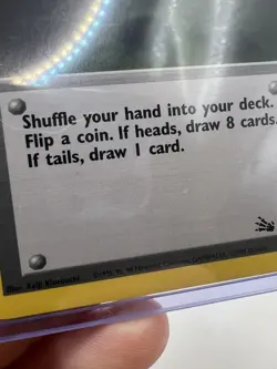 Trainer Gambler 60/62 Fossil Set Uncommon Pokemon Card Unlimited 1999 - Image 4