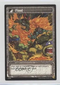 2004 Teenage Mutant Ninja Turtles Trading Card Game 1st Edition Flood #89 - Image 1
