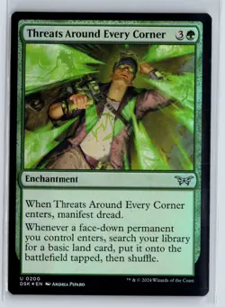 FOIL Threats Around Every Corner Duskmourn - MTG Magic the Gathering Card - Image 1