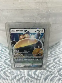 Pokemon TCG Snorlax GX Card Basic Holo Foil Sun And Moon 2016 - Image 1