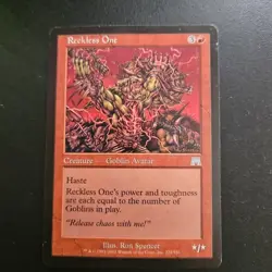 MTG Magic the Gathering Reckless One (222/350) Onslaught LP TCG CCG - Image 1