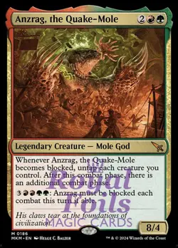 Anzrag, the Quake-Mole 1x FOIL MTG Murders at Karlov Manor MKM Mythic MINT - Image 1