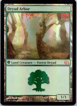 Dryad Arbor 5 From the Vault: Realms FOIL Lightly Played MTG - Image 1