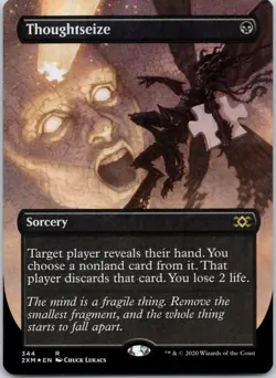 Thoughtseize (Borderless) 344 Double Masters FOIL Near Mint MTG - Image 1