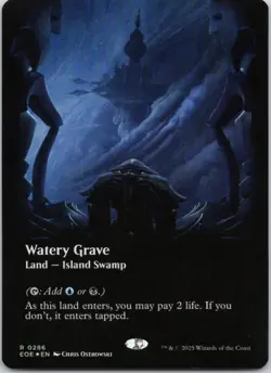Watery Grave (Borderless) 286 Edge of Eternities FOIL Lightly Played MTG - Image 1