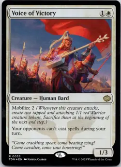 Voice of Victory 33 Promo Pack: Tarkir: Dragonstorm FOIL Lightly Played MTG - Image 1