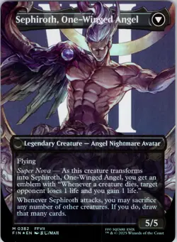 Sephiroth, Fabled SOLDIER (Borderless) 382 FINAL FANTASY FOIL Near Mint MTG - Image 2