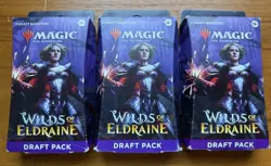 (9) Wilds of Eldraine Draft Booster Packs Factory Sealed Magic the Gathering MTG - Image 1