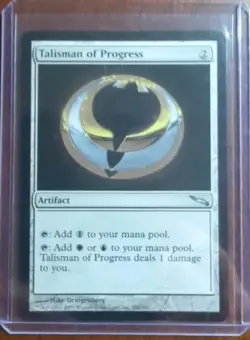 MTG Talisman of Progress #256 (NM) Mirrodin MRD Magic - Image 1