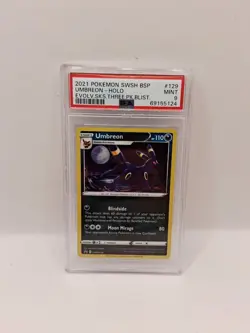 Pokemon Card Umbreon SWSH129 Black Star Promos PSA 9 Cosmos Holo ENG - Image 1