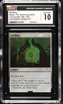 SOL RING Warhammer 40k Surge Foil CGC 10 MTG [Nostalgium] - Image 1