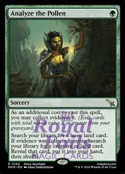 Analyze the Pollen 1x FOIL MTG Murders at Karlov Manor MKM Rare MINT green - Image 1