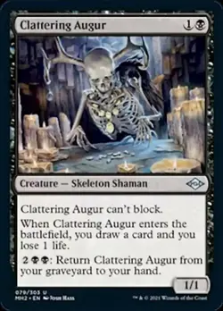 Clattering Augur -Foil Light Play MTG Modern Horizons 2 - Image 1