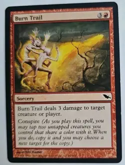 MTG Magic The Gathering Card Burn Trail Sorcery Red Shadowmoor - Image 1