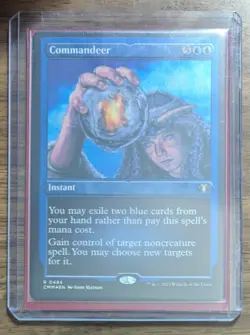 MTG Commandeer Foil Etched from Commander Masters NM - Image 2