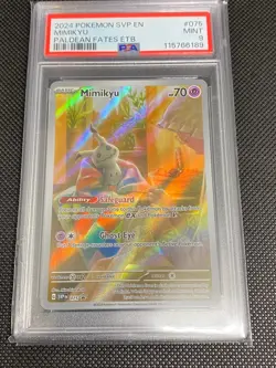 2024 POKEMON SVP EN-SV BLACK STAR PROMO #075 MIMIKYU PSA 9 - Image 1