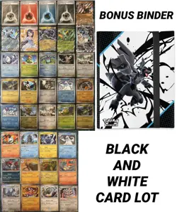 Black Bolt White Flare Pokeball Masterball EX FULL ART Sealed IR CARD BINDER LOT - Image 1