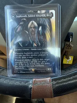 Final Fantasy Sephiroth Fabled Soldier Borderless Card 0317 Magic the Gathering - Image 1