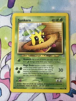 Pokemon TCG Sunkern 78/111 Common Neo Genesis Unlimited NM-Mint - Image 1