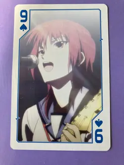 Anime Angels Beats Playing Card Visual Art's Yui 9 of Clubs 2010 Japanese F/S - Image 3