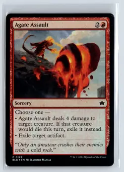 FOIL Agate Assault Bloomburrow Common - MTG Magic the Gathering Card - Image 1